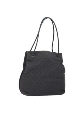 Authentic GUCCI GG Canvas Shoulder Bag Outlet Dark Brown 101341